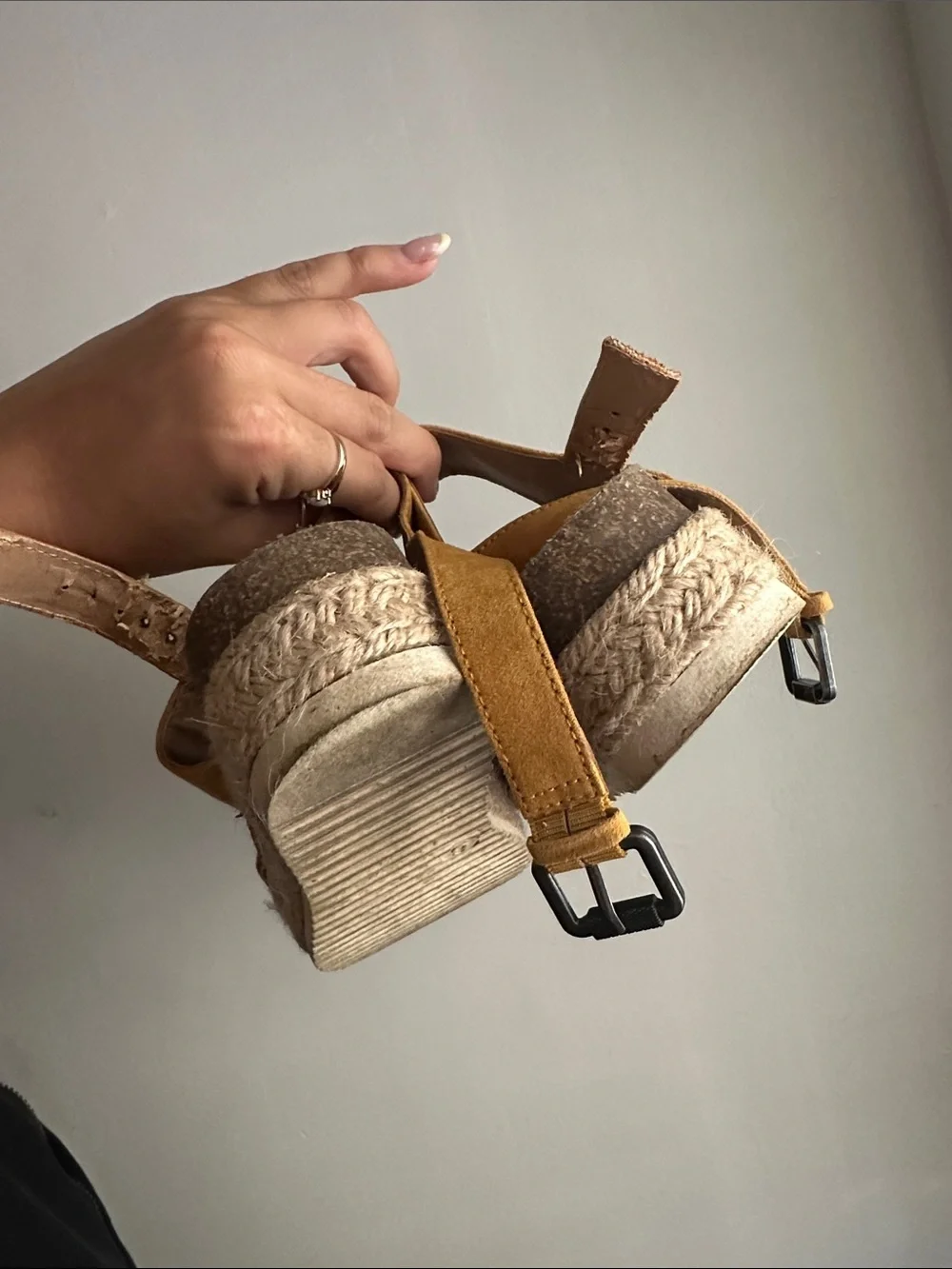 Women’s Yellow Espadrille Platform Sandals